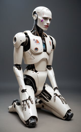 score_9, score_8_up, score_7_up, score_6_up, 
BREAK , 
source_real, raw, photo, realistic,  
BREAK, 

1man, solo, lips, kneeling, colored skin, robot, science fiction, android, joints, robot joints, humanoid robot