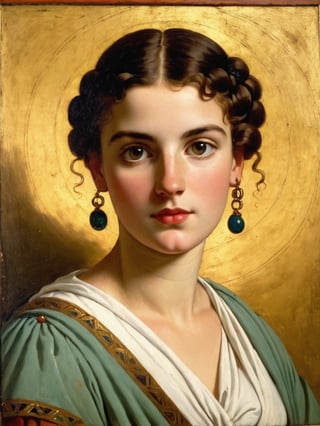 Portrait of a young woman, greek