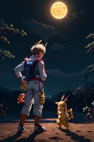 Pikachu and Sunwukong on the lunar surface