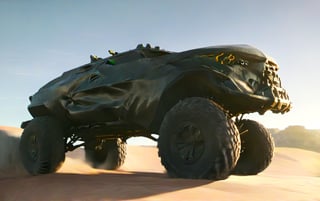 Masterpiece, 4k, High Resolution, Octane Render, Unreal Engine 5, Award Winning, Dramatic Lighting, Intricate, 8k Highly Professional Detail, HDR, Smooth, Sharp Focus, Illustration, Unreal Engine 5, Octane Render, Cinematic Light, dynamic volumetric lighting, Off-road suspension,baja, Armored vehicle,suv, all-terrain vehicle, concept, science fiction, (f150:0.2),oshkosh m-atv jltv,humvee, Knight XV ,future,c_car,JB64,TechStreetwear,ROBOT,exosuit,LegendDarkFantasy