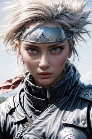 (HYPER-REALISTIC PHOTO) HE CREATES A WOMAN IN WAR CLOTHES, HER HAIR COLOR IS DARK, SHE HAS IT LOOSE AND MOVING, HER FACE IS BEAUTIFUL, SHE HAS A SWORD IN HER HAND (THE SUPER REALISTIC HAND WITH NO MISTAKES) SHE IS IN MOTION, WITH THE CAMERA FOCUSING FROM THE SIDE,photo r3al,photorealistic,(PnMakeEnh),DonMB4nsh33XL ,style,cyborg style