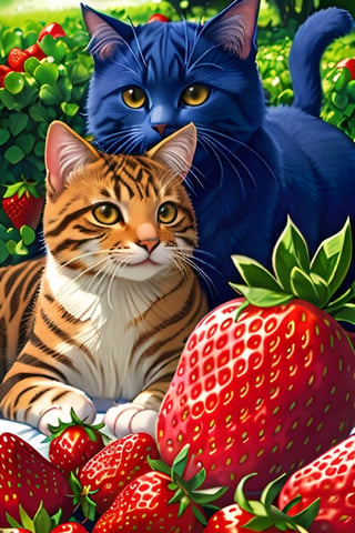 Cats and you both want to know the taste of saury.
This is how we find the fragrance of first love
That warm (sunshine) is like freshly picked (bright strawberries)
You said you couldn’t bear to eat this feeling