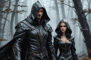 masterpiece, high_res, high quality,
stunningly beautiful splash art of a man and woman hooded characters in a forest, They must be incredibly attractive wearing hooded cloaks, 15th century leather armor. ((((Over the top of her suit they wear a loose cloak)))). The picture should be epic and memorable. Incredibly meticulous attention to detail. The result should be a combination of handwritten painting and realistic graphics. Use the experience of the best video game studios.
 
,Leonardo Style,DonMN1gh7D3m0nXL