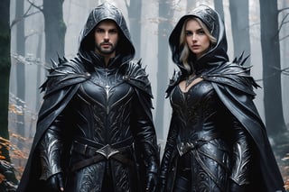 masterpiece, high_res, high quality,
stunningly beautiful splash art of a man and woman hooded characters in a forest, They must be incredibly attractive wearing hooded cloaks, 15th century leather armor. ((((Over the top of her suit they wear a loose cloak)))). The picture should be epic and memorable. Incredibly meticulous attention to detail. The result should be a combination of handwritten painting and realistic graphics. Use the experience of the best video game studios.
 
,Leonardo Style,DonMN1gh7D3m0nXL