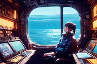 (((from torso up, face, focus on face))))

realistic, masterpiece, best quality, cute girl in astronaut suit, ultra high definition, masterpiece, best quality, astroverse, spaceship, nasa, interior of a spaceship, astronaut, astronaut, cosmo, space, 3d, face, sea, ocean background, through the window you see the waves of the sea, facebombmix