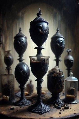  .dark gothic horror.crypted taxidermy . archeology dust.. antique glassware 