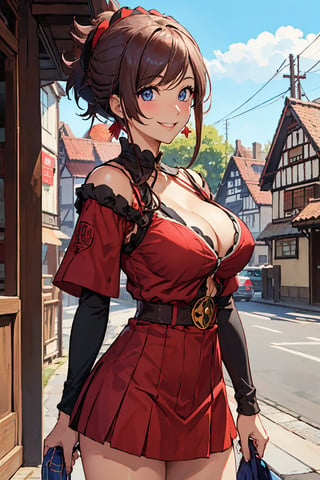 score_9, score_8_up, score_7_up, source_anime,looking at viewer,solo,masterpiece,
//quality, (masterpiece:1.4), (detailed), ((,best quality,)),//,1girl,solo,//,bangs,sidelocks,beautiful detailed eyes,big breasts,cleavage,cowboy shot,smile
,better hands,,miyamoto_musashi_fgo,better hands,stand on street,Half-timbered Construction