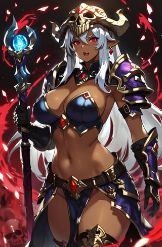  score_9, score_8_up, score_7_up, masterpiece, best quality, highres, AoiDef, 1mature female,fallen paladin,sword,wizard, cast magic,fantasy world, Skull helmet in head in the of with skulls,shards,monster girl,source_furry, armor,Beautiful armor,pretty eyes,source_questionable,muy,angry,curvy,dark background,red eyes,(dark skin),more details,wide hips,piglet,!!style,Expressiveh