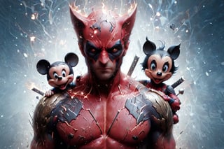 wolverine, & deadpool, MICKY MOUSE