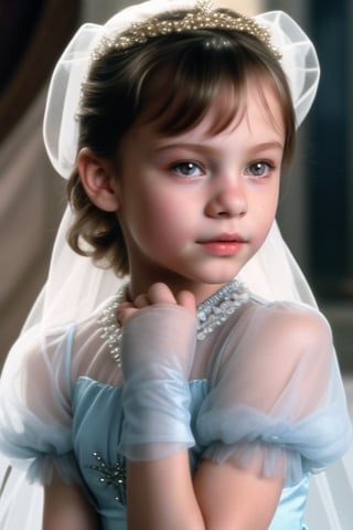 ((Tami Stronach)) little Milla Jovovich, Ever Anderson Jovovic, 8 years old, in princess costume with full lips Tami Stronach,Tami Stronach