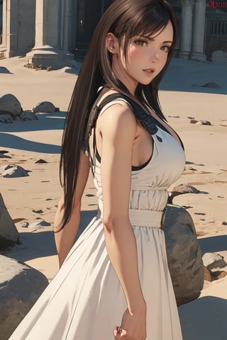  ,tifa lockhart in white dress