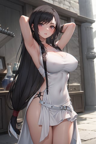  ,tifa lockhart in white dress,TifaFF7