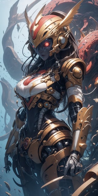 a girl, thunder yellow jacket, tight suit,Roket Boots, Space helm of the 1960s,
and the anime series ace, Fantastic Surrealism, Post-apocalyptic, Cute Illustration, 
Bio-Robotic Art, Fantasy Digital Painting, Fantasy Landscapes, Dragon with 
a futurastic underwater helm Fantasy, Art, Surrealism, Geomorphologie-Kunst, 
Fluid Art, Underwater Photography, Biomechanical Sculpture, Kemono, 
Beautiful Girl Turned to the Camera, White Background, 3D Vector Art, 
Greg Rutkowski,  Detailedface, Detailedeyes, 1 girl