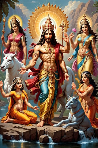 Jesus also referred to as Jesus Christ, Jesus of Nazareth, and many other names and titles, was a first-century Jewish preacher and religious leader.Six Hinduism deities. Surya, Parvati, Hanuman, Lakshmi, Vishnu, and Indra. · Shiva (left), Vishnu (middle), and Brahma (right) · The ten avatars of Vishnu, ( ...
‎List · ‎Ishvari · ‎Bhagavati
 Poor indian family, child_and_parent, river, farmHeaven, or the heavens, is a common religious cosmological or transcendent supernatural place where beings such as deities, angels, souls, saints, ...