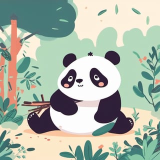 1panda,rolling on the ground