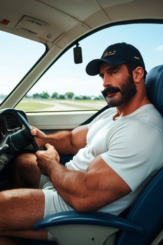 Score_9_up, score_8_up, score_7_up, (2men),rating_explicit, 2 handsome hairy chested fit muscled american men, beard, moustache, massive, african, black skin, , airplane pilots, 40yo, hairy chested, hairy legs, hairy arms, hairy bodies, masculine, 
BREAK
Cuddling in a airplane's cockpit, opened shirt, pilot's hat
