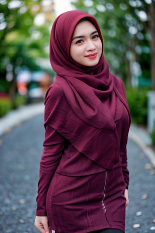 1girl,medium breast,((hijab)),(half body view)Capture a striking photograph featuring a (Lush Girlfriend) who is also a (Tax collector), showcasing her warmth with a (radiant smile). She possesses (rich chestnut hair) and dons attire with (soothing winter tones). Utilize a (tilt-shift) technique to create a unique perspective, infusing a touch of (Horror) to add an intriguing twist. Enhance the scene with (specular lighting) casting shadows that amplify the cinematic ambiance. Employ the capabilities of a (Samsung Galaxy) with an aperture of (F/5) to achieve a perfect blend of focus and bokeh. Create a (cinematic still at 1.2) with (film grain) for a nostalgic touch and introduce (freedom-loving freckles) for added charm. Aim for the professional quality of a (35mm photograph) while ensuring the image is (highly detailed) in (4K resolution), delivering a visually compelling and emotionally resonant portrayal.,mari4,b1d4n,4ngel