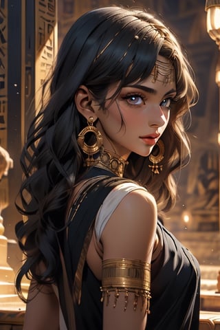 An incredibly beautiful young femme fatale with aquamarine eyes, long curly aquamarine hair, dressed in a long ancient Greek chiton. Masterpiece, perfect image, realistic shots, detailed study of faces, full-length image, 8k, detailed image. extremely detailed illustration, a real masterpiece of the highest quality, with careful drawing. Full-length image. ,sailor neptune, mature woman egypt, egyptian, , mature woman