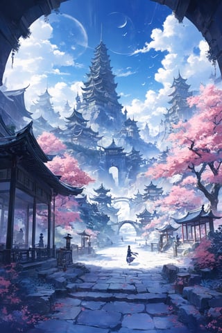 Official Art, Unity 8K Wallpaper, Extreme Detailed, Beautiful and Aesthetic, Masterpiece, Top Quality, perfect anatomy, a beautifully drawn (((ink illustration))) depicting, integrating elements of calligraphy, vintage, INDIGO and PINK accents, watercolor painting, concept art, (best illustration), (best shadow), Analog Color Theme, vivid colours, contrast, smooth, sharp focus, scenery,

(best quality), (high resolutuion), (man), Craft a modern fantasy scene 3D dimension, featuring a man within a captivating landscape. blend elements of contemporary life with fantasy, creating a visually striking environment. Emphasize the importance of the landscape in enhancing the overall scene. portray the man in a way that evokes a sense of wonder and enchantment, offering a unique twist that merges the familiar with the extraordinary,style