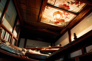 In Chinese mythology, Ceiling collapse, ancient China style