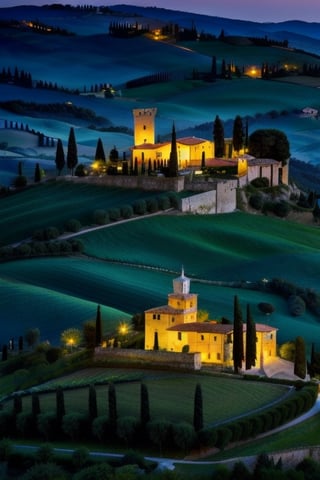 The hilly terrain of Tuscany is composed of dense forests and farmland, with steep terrain and distributed layout. Admire beautiful churches, ancient castles and art galleries.