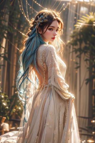 femme fatale, long aquamarine blue hair, stunning outfit ,WOWAI,TonyStyle,raiden mei