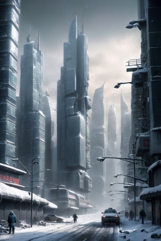 The winter of 2038 was brutal for the people of this fictional megacity.


