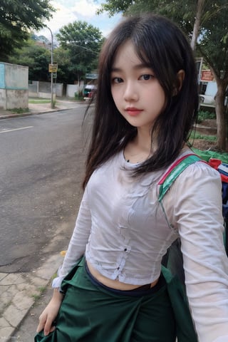 School,road,PrettyLadyxmcc,wearing acmmsayarma outfit,self_shot