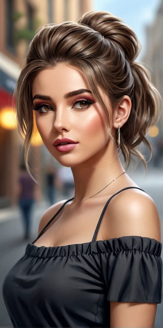 19 yo beautiful girl, hyper realistic style, random pose,  random facial expression, random hairstyle, random race, random background, by vovin,art_booster