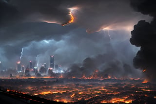 (((((Viewed_from_street:1.7))))),(((((dark_sky_with_lightning:1.7))))),((((montrous_earthquake_with_large_fissures:1.7)))),(((((((whole_Shanghai_city,road_large_fissures,skyscrapers_falling_apart_with_huge_larva_fire_with_huge_smoke:1.7))))))),4K cinematic quality reminiscent of an epic Steven Spielberg movie still, sharp focus on emitting diodes, smoke tendrils, artillery-induced sparks, with detailed racks and a motherboard evoking Pascal Blanche and Rutkowski Repin’s ArtStation hyperrealism, matte painting, character design detailed in the style of "Blade Runner," octane rendering,Ptcard