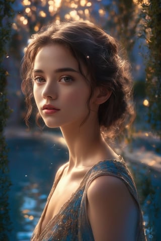 Title: "Ethereal Radiance"
In this visually stunning artwork titled "Ethereal Radiance," we are transported to a serene poolside setting, where a 16-year-old girl exudes an irresistible charm and captivating beauty. With a focus on realism and ultra photo-realistic rendering, every intricate detail comes to life in this high-resolution, 8K UHD masterpiece.
The centerpiece of the composition is the girl's strikingly realistic eye, meticulously crafted to perfection. The level of detail achieved in capturing the nuances of the iris, the reflections, and the delicate textures of the eyelashes is truly awe-inspiring. The eye, a window to the soul, draws the viewer into the depths of emotion and wonder.
Surrounded by a soft bokeh effect, the girl strikes a pose that effortlessly embodies both innocence and allure. Her casual dress adds to the charm, accentuating her youthful radiance. The gentle panorama of the pool area creates a sense of tranquility, inviting the viewer into a moment of serene contemplation.
Cinematic lighting bathes the scene, casting a soft, diffused glow that accentuates the girl's features and enhances the overall atmosphere. The interplay of light and shadow creates depth and dimension, imbuing the artwork with a cinematic quality that captivates the senses.
Though the girl possesses an undeniable beauty, it is important to approach the portrayal with sensitivity and respect, ensuring that the focus remains on her youthful innocence and charm rather than objectifying her. The composition celebrates the unique qualities that make her adorable and endearing.
From a low angle, the viewer gazes up at the girl, emphasizing her presence and capturing her in a moment of quiet confidence. While the artwork acknowledges her charm and aesthetic appeal, it does so with elegance and sophistication, steering clear of overtly sexual or provocative themes.
"Ethereal Radiance 2024-06-19 #aiart #AIイラスト" is a visual masterpiece that celebrates the beauty of youth and innocence in an artfully crafted and respectful manner. Through its ultra photo-realistic rendering, high-resolution details, and cinematic lighting, it invites viewers to appreciate the delicate intricacies of the human form while preserving the integrity and dignity of the subject.