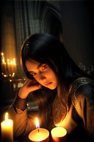 A stunning intricate full color portrait of 30 year old [anad|cm550|4lexb0tez|kdlt0r0],, epic character composition,, [style-widow :style-sylvamagic:0.2],, in a dark cathedral with candles,, by ilya kuvshinov, alessio albi, nina masic,, sharp focus, natural lighting, subsurface scattering, f2, 35mm, film grain