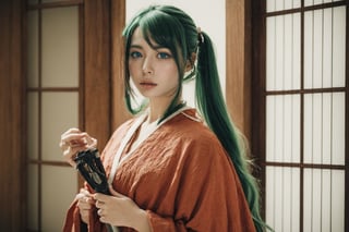 ((1 female)), Hatsune Miku, petite girl, full body, chibi, 3D figure little girl, green hair, twin tails, beautiful girl with attention to detail, beautiful delicate eyes, detailed face, beautiful eyes, Japan's Sengoku period samurai, wearing traditional samurai armor, holding a sword, holding a sword, one-handed sword, detail, dynamic beautiful pose, dynamic pose, Gothic architecture, natural light, ((realistic) ) Quality: 1.2 )), Dynamic Distance Shot, Cinematic Lighting, Perfect Composition, Super Detail, Official Art, Masterpiece, (Best) Quality: 1.3), Reflections, High Resolution CG Unity 8K Wallpaper, Detailed Background, Masterpiece, (Photorealistic): 1.2), Random Angle, Side Angle, Chibi, Full Body, Mikdef,
(Chi-Ling Lin:1.1), (Emma Watson:0.6),