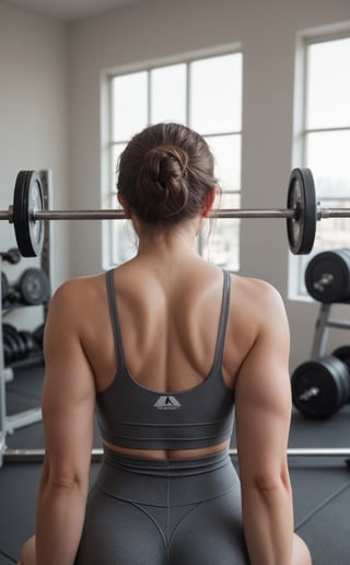 score_9, score_8_up, score_7_up, score_6_up, 
BREAK , 
source_real, raw, photo, realistic,  
BREAK, 

a woman is performing a pull-up exercise. She is gripping a horizontal bar firmly with both hands, her palms facing away from her body in a pronated grip. As she pulls herself up, her chin rises above the bar level, engaging her upper body muscles, particularly the back, shoulders, and arms. She maintains a straight body position with her legs slightly bent at the knees and her core engaged for stability. This exercise helps in building upper body strength and improving overall muscle tone.