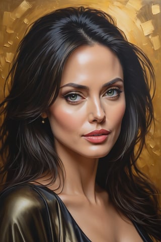oil painting, heavy brushstrokes, paint drips, a breathtaking portrait of a Mozart, female, Angelina Jolie, composes a piece of music, action pose, medium long fuzzy hair, perfect symmetric eyes,gorgeous face,  rich, deep colors,layered image shaded by cells, golden ratio, award winning, professional,highly detailed, intricate, volumetric lighting, gorgeous, masterpiece, sharp focus, depth of field, perfect composition, award winner, artstation, acrylic painting create a hyper realistic vertical photo of Indian most attractive woman in her 40s, Trendsetter wolf cut black hair, 