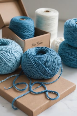 blue yarn style