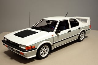 Ultra-detailed, fully assembled miniature, 1:24 scale, Toyota AE86 diorama, 3D style, Corolla Levin 