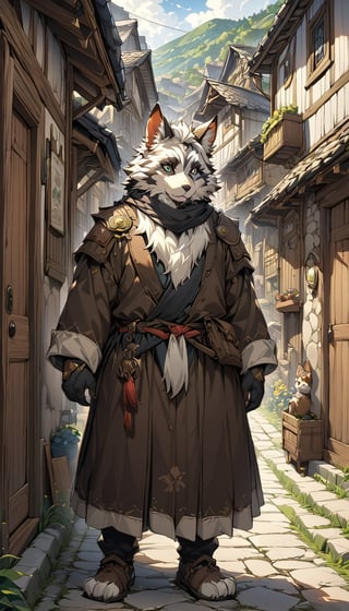 (best quality), ((masterpiece)), (highres), illustration, original, extremely detailed,
A village full of furry