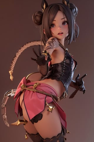 Lulu (FF10),Nyantcha style ,mirham, (masterpiece,3D