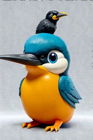 dark kingfisher 70s style    motif   immensely   Tinya   newsprint Ace in the Hole Herbie Cook 🎙️  Ethical Quandary   long nose   cartoon 3D icon,  very cute shape,  stylized octane render  8k,  masterpiece,  soooo cute,  beautiful cute perfection  beautiful soft lighting,  soft colors  centered,  high resolution,  soft gradient background   Hippopotamus A Plasticine Crow 