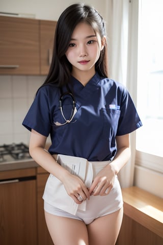 A beautiful 20 year old Vietnamese nurse was at home alone when a pervert approached her