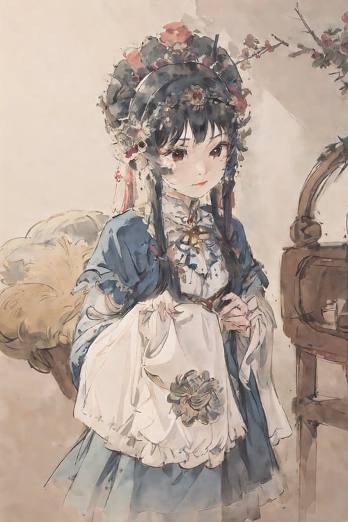 masterpiece, best quality, ,handsome (1girl) ,ponytail, chinese style archer,(Begonia flower),((beautiful intricate clothing)), ((decorative pattern details)),short sleeves,boots,handsome,serious,  outdoors, wild,standing, long hair,looking at viewer,full body, <lora:ChineseOperaCostumes_v10:0.6>