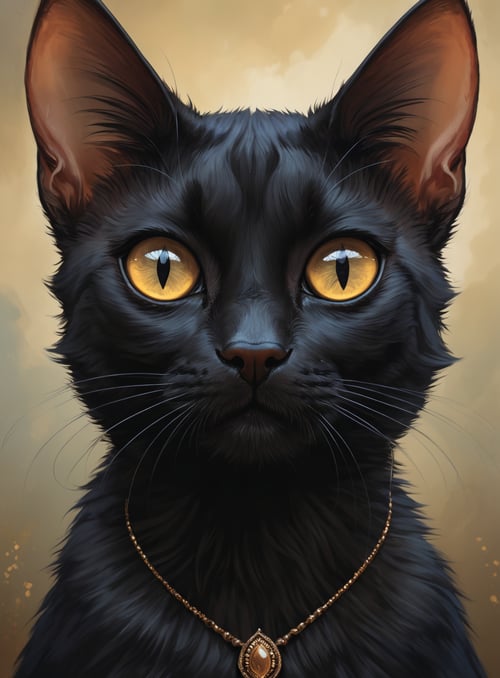 (Face portrait Photo of a bombay cat detailed eyes), cute cute cute creature, an illustration by esao andrews, cyril rolando and goro fujita, deviantart, fantasy art, storybook illustration, oil on canvas