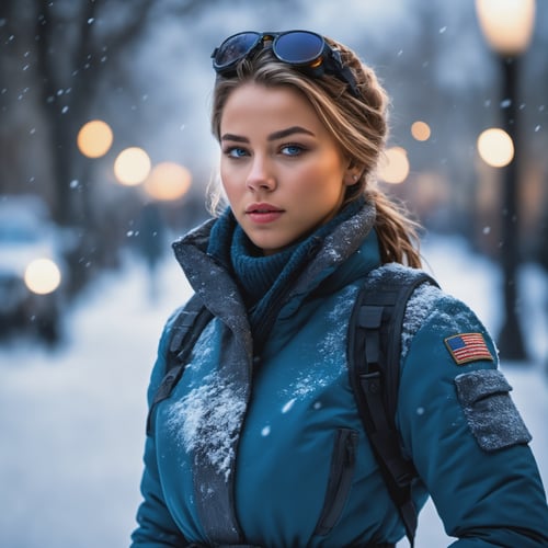 (photorealistic),  beautiful lighting,  best quality,  realistic,  full body portrait,  real picture,  intricate details,  depth of field,  1girl,  in a cold snowstorm,  A very muscular solider girl with haircut,  wearing winter dress,  gloves,  highly-detailed,  perfect face,  blue eyes,  lips,  wide hips,  small waist,  tall,  make up,  tacticool,  Fujifilm XT3,  outdoors,  bright day,  Beautiful lighting,  RAW photo,  8k uhd,  film grain,  ((bokeh)),  
