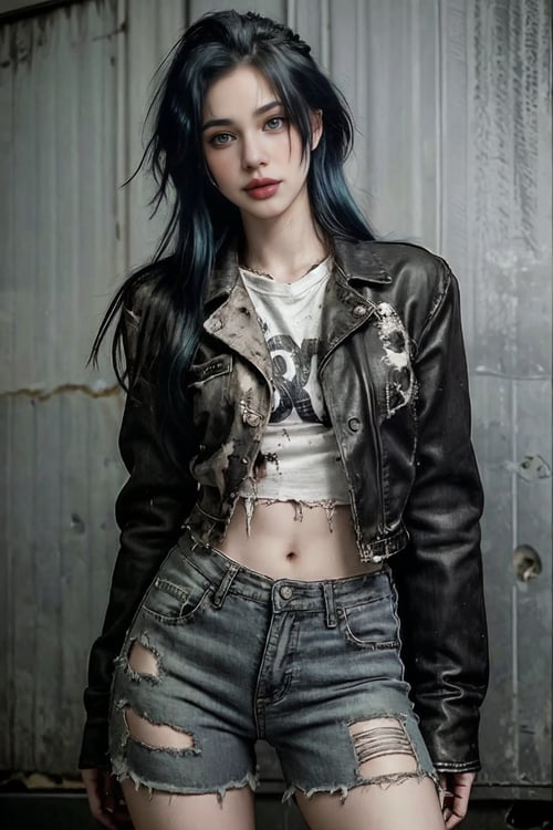 Grunge style  beautiful woman,  <lora:z1l4-08:1> . Textured, distressed, vintage, edgy, punk rock vibe, dirty, noisy