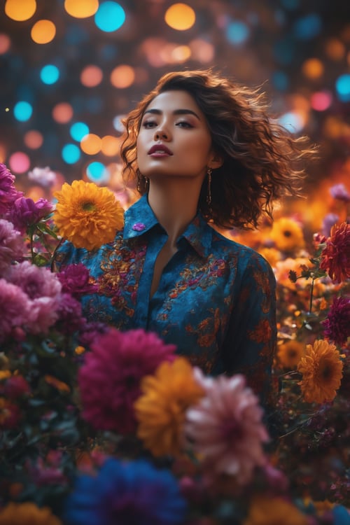 cinematic photo official art,  unity 8k wallpaper,  ultra detailed,  aesthetic,  masterpiece,  best quality,  photorealistic,  entangle,  mandala,  tangle,  entangle,  1girl,  cowboy shot,  ecstasy of flower,  dynamic angle,  the most beautiful form of chaos,  elegant,  a brutalist designed,  vivid colours,  romanticism,  atmospheric . 35mm photograph,  film,  bokeh,  professional,  4k,  highly detailed,  skin detail\nrealistic,  ultra realistic