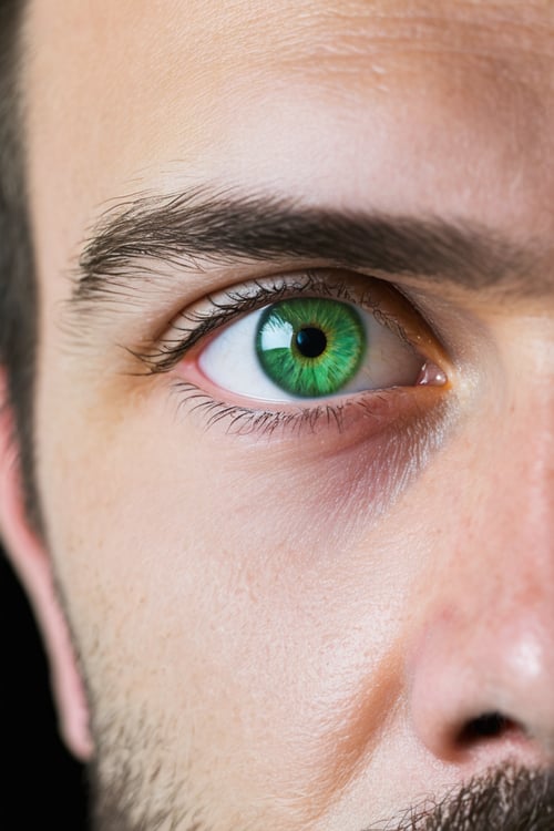 green eye, close up,  perfecteyes, man