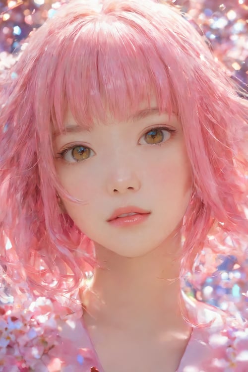 KannaKamui, High detailed, 1girl, masterpiece, best quality, 8K, highres, absurdres:1.2, light,pink hair