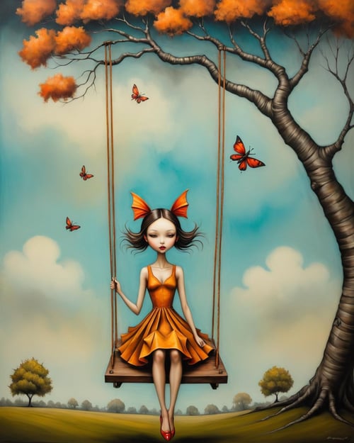 origami style <lora:FF-Style-ESAO-Andrews-LoRA:1> in the style of esao andrews,esao andrews style,esao andrews art,esao andrewsa painting of a girl on a swing under a tree, style of esao andrews, andrews esao artstyle, inspired by Esao Andrews, esao andrews ornate, by Esao Andrews, esao andrews, inspired by ESAO, by ESAO, lori earley, shrubs and flowers esao andrews, benjamin lacombe, 1girl, bug in the style of esao andrews, esao andrews . paper art, pleated paper, folded, origami art, pleats, cut and fold, centered composition