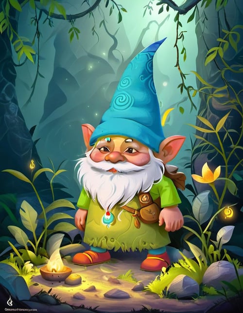 Gnome Shaman, tribal, rituals, spiritual, connection, healing, wise, nature, visions, mystic, guidance., sharp focus, detailed <lora:MODILL_XL_0.27_RC:1>